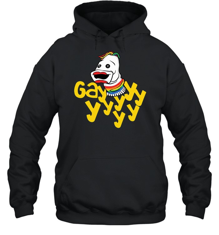 Gayyyyyy Sock Puppet Pride Rainbow LGBTQ Hoodie