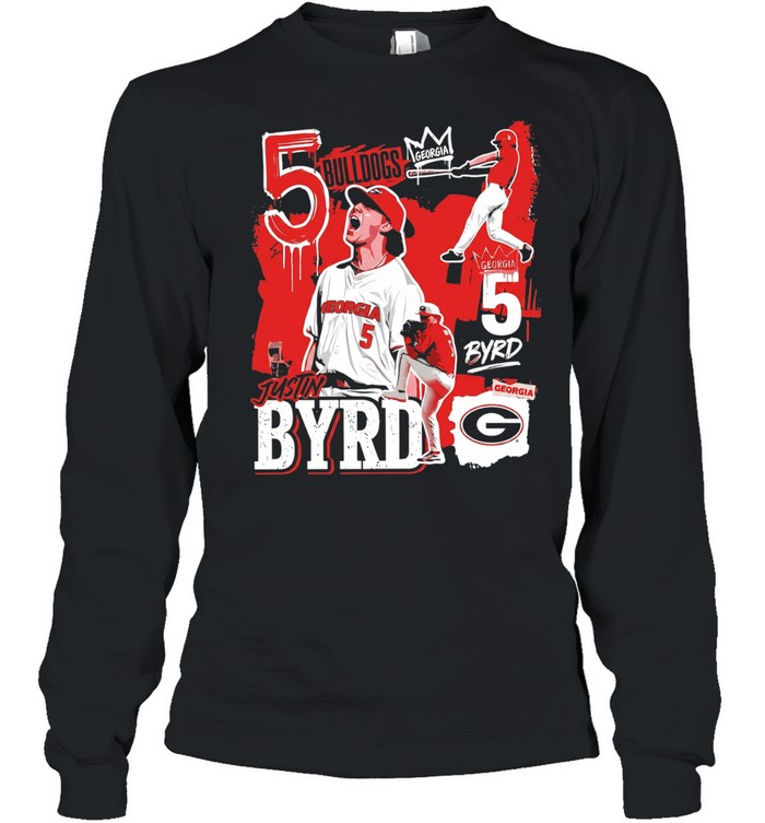Georgia Bulldogs Justin Byrd vintage Long Sleeve Tee