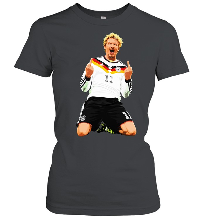 German Football The Middle Finger Gesture 1 Women T-Shirt