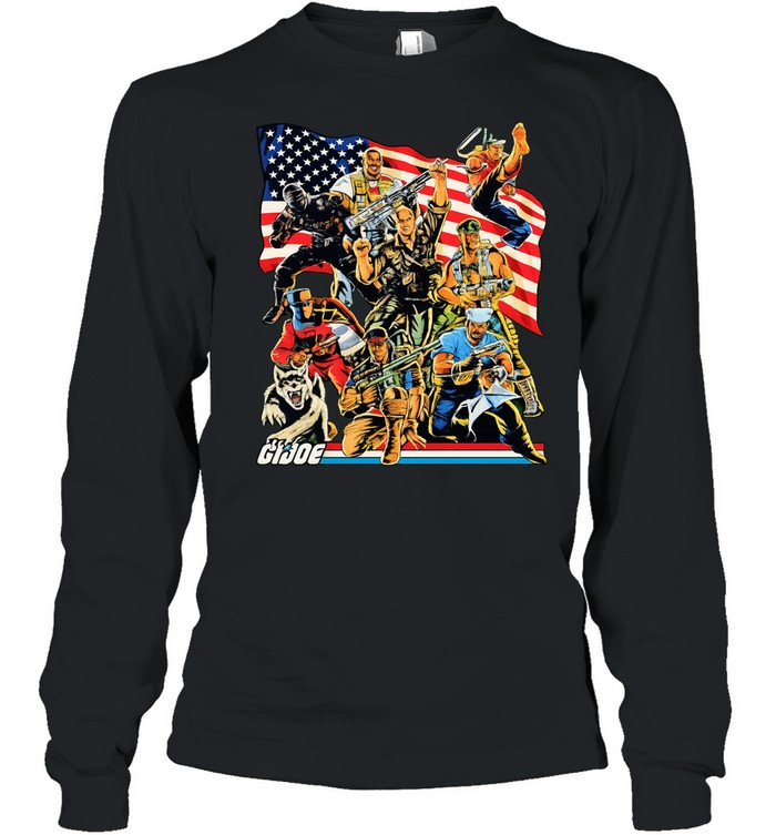 GI Joe American flag Long Sleeve Tee
