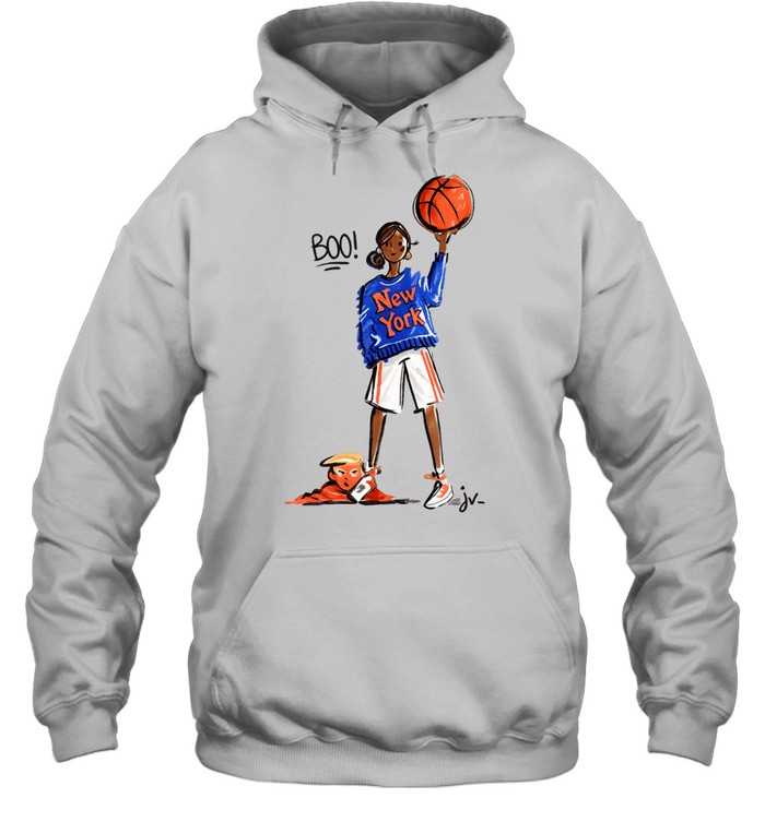 Girl Boo Donald Trump Fashion Illustration Hoodie