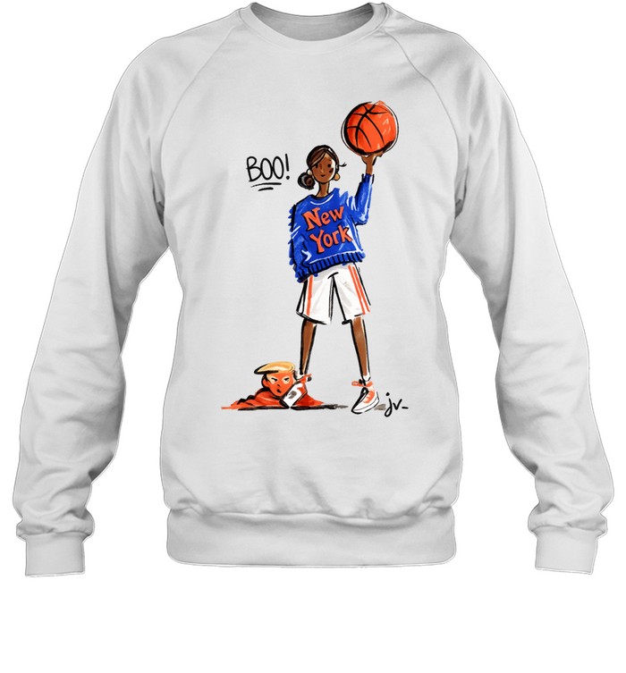 Girl Boo Donald Trump Fashion Illustration Sweatshirt