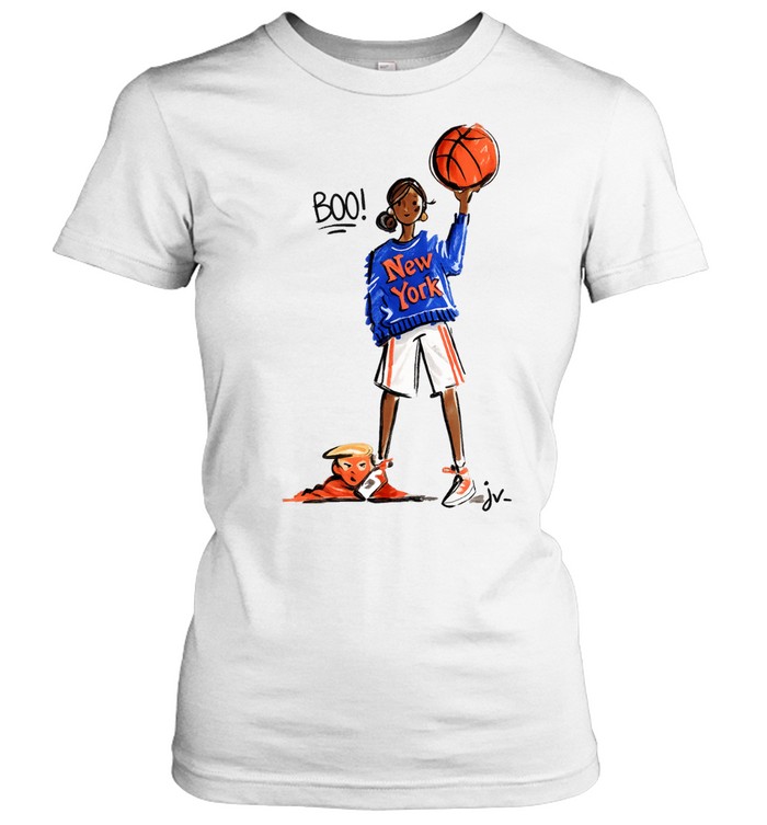 Girl Boo Donald Trump Fashion Illustration Women T-Shirt