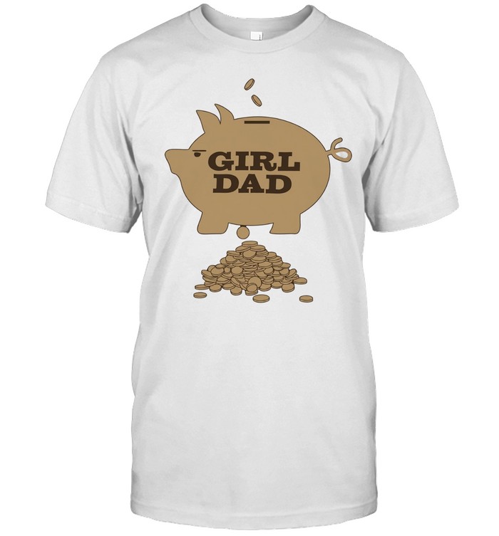 Girl dad piggy bank graphic Unisex T-Shirt