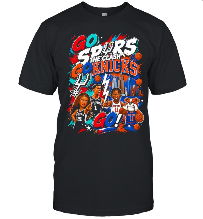 Go Spurs Go Knicks The Clash Basketball New York Knicks vs San Antonio Spurs 2026 Unisex T-Shirt