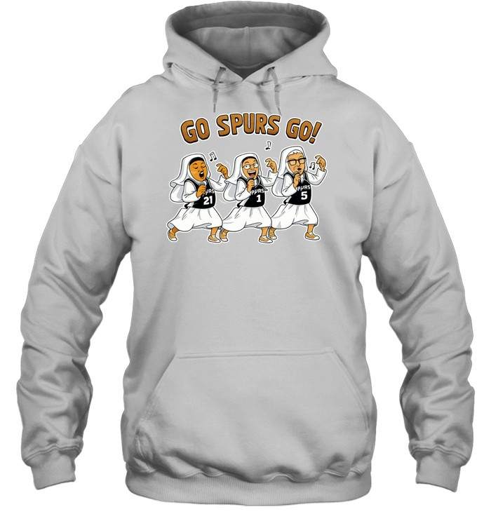 Go Spurs Go Singing Nuns San Antonio Spurs Cartoon Graphic Finals 2026 Hoodie