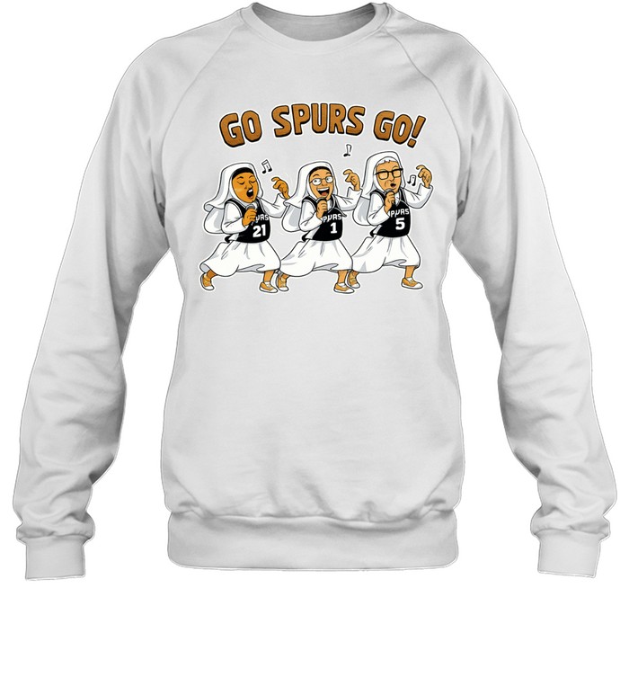 Go Spurs Go Singing Nuns San Antonio Spurs Cartoon Graphic Finals 2026 Sweatshirt