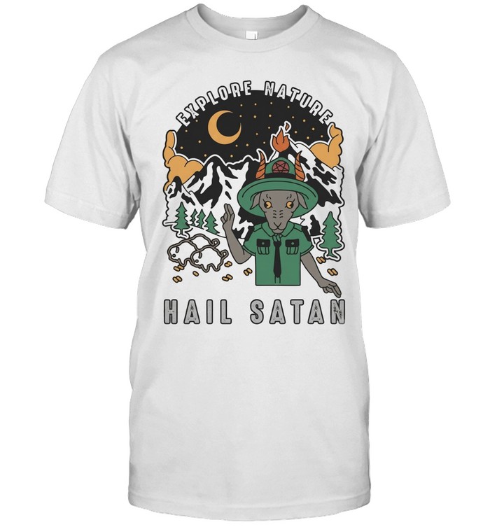 Goat scout pointing explore nature hail satan Unisex T-Shirt