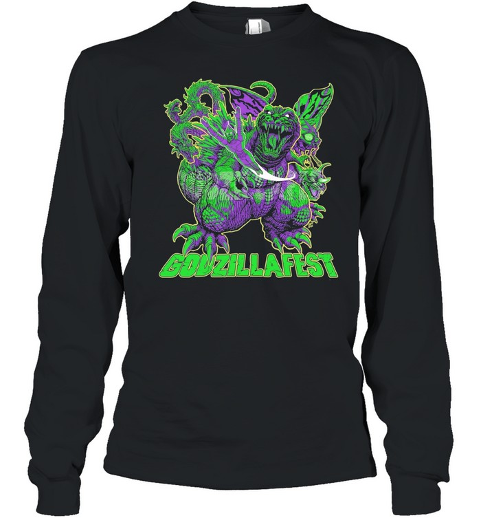 Godzilla GODZILLAFEST kaiju monsters Long Sleeve Tee