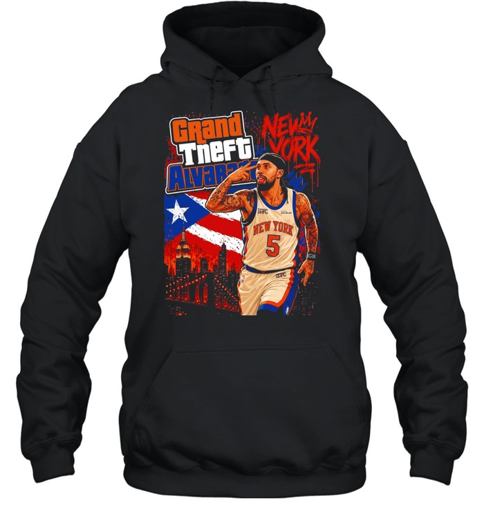 Grand Theft Alvarado New York Knicks Jose Alvarado Hoodie
