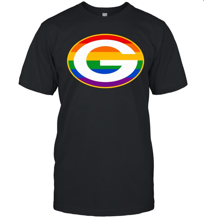 Green Bay Packers Rainbow Pride Fan Gear With G Logo Football Sports Team Unisex T-Shirt