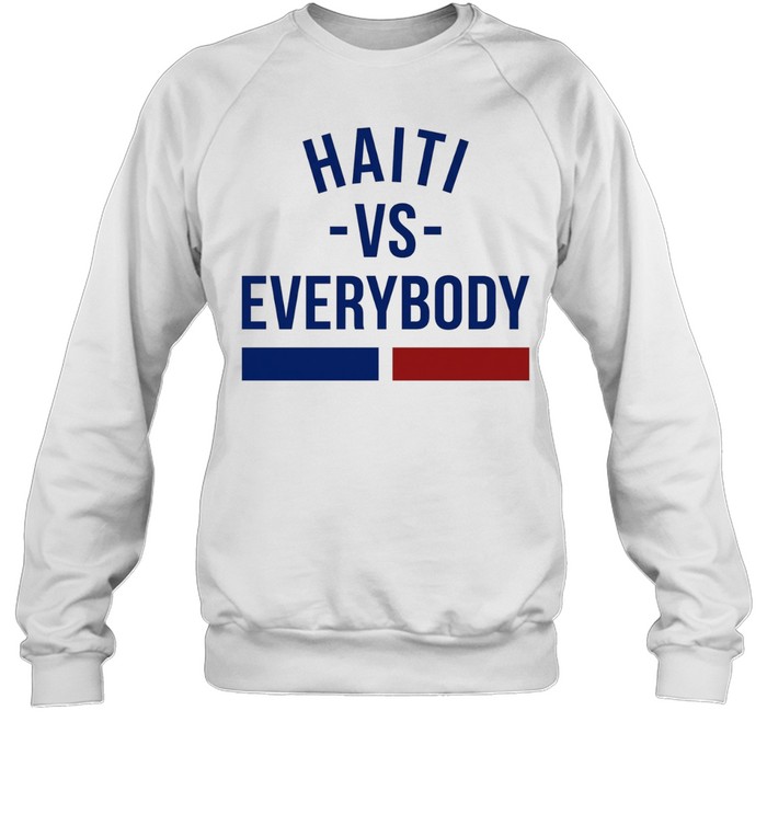 Haiti vs Everybody Haitian Flag Long Sleeve Tee