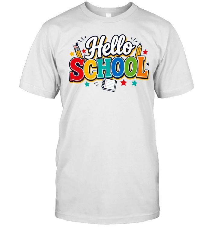 Hello School Colorful Unisex T-Shirt