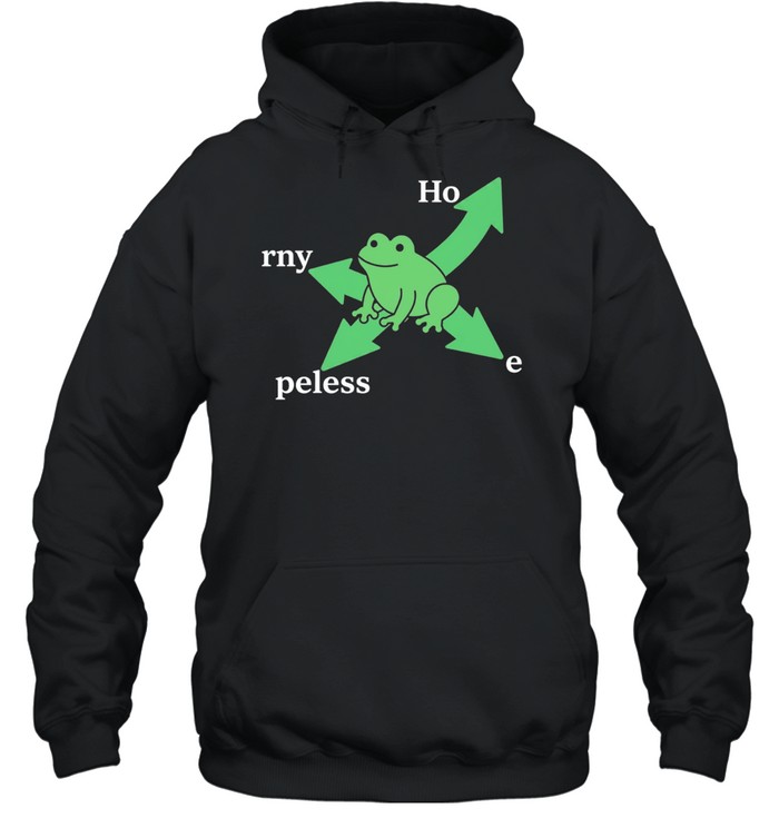 Hopeless Horny Frog humor pun Hoodie