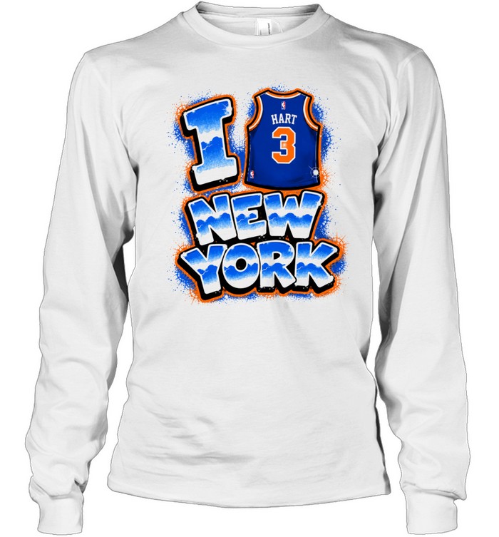 I Heart Josh Hart 3 Jersey Basketball Y2K Airbrush Finals 2026 Long Sleeve Tee