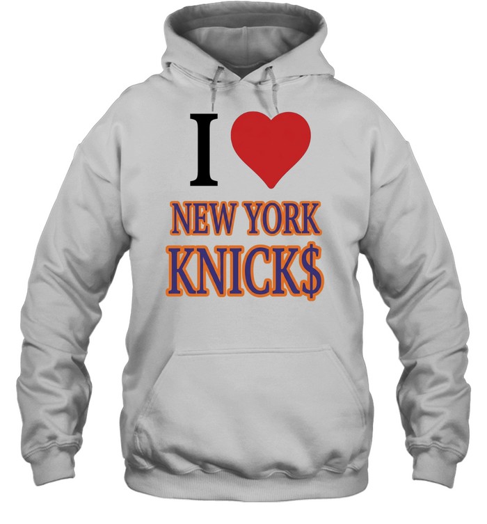 I Love New York Knicks Vintage Basketball Fan Hoodie
