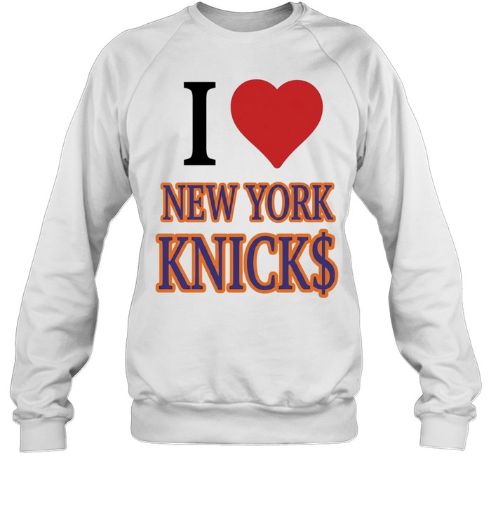 I Love New York Knicks Vintage Basketball Fan Sweatshirt