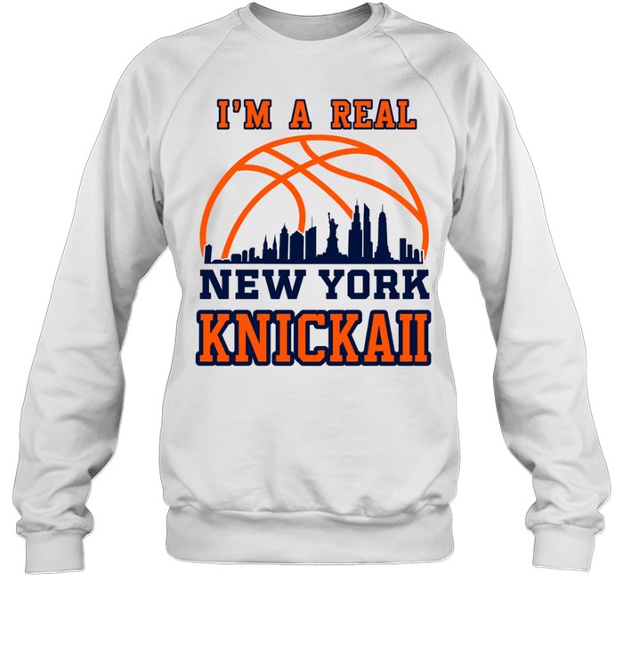 Im A Real New York Knick Basketball Skyline 2026 Sweatshirt