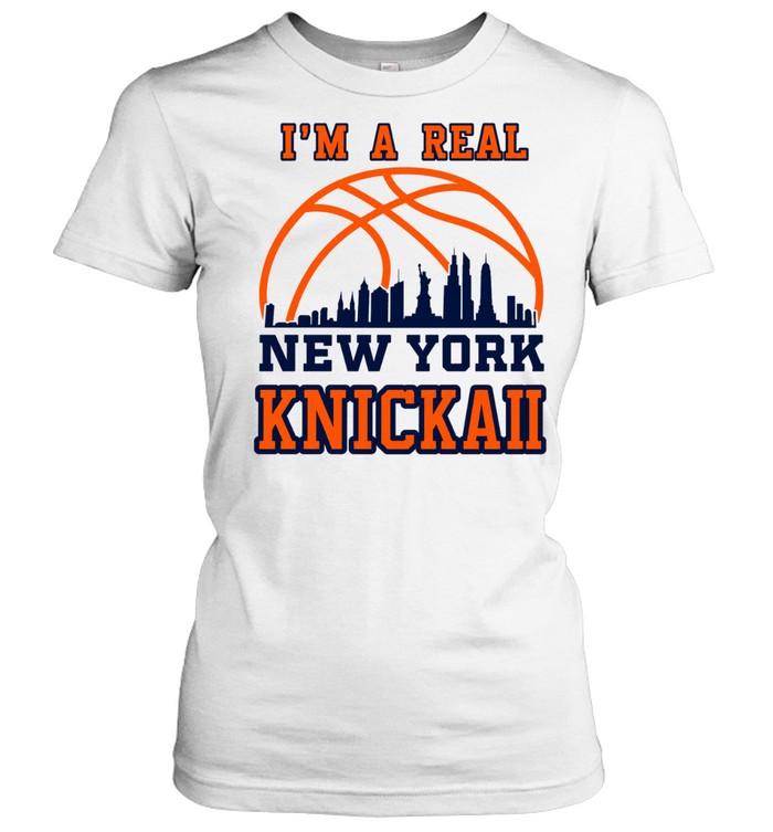 Im A Real New York Knick Basketball Skyline 2026 Women T-Shirt