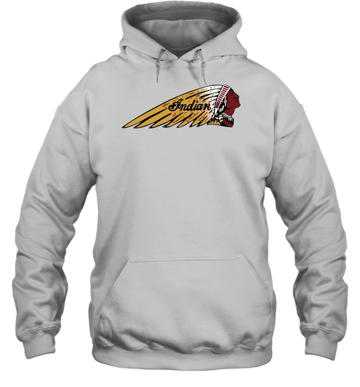 Indian Motorcycle Logo Native American Headdress Feather Hoodie