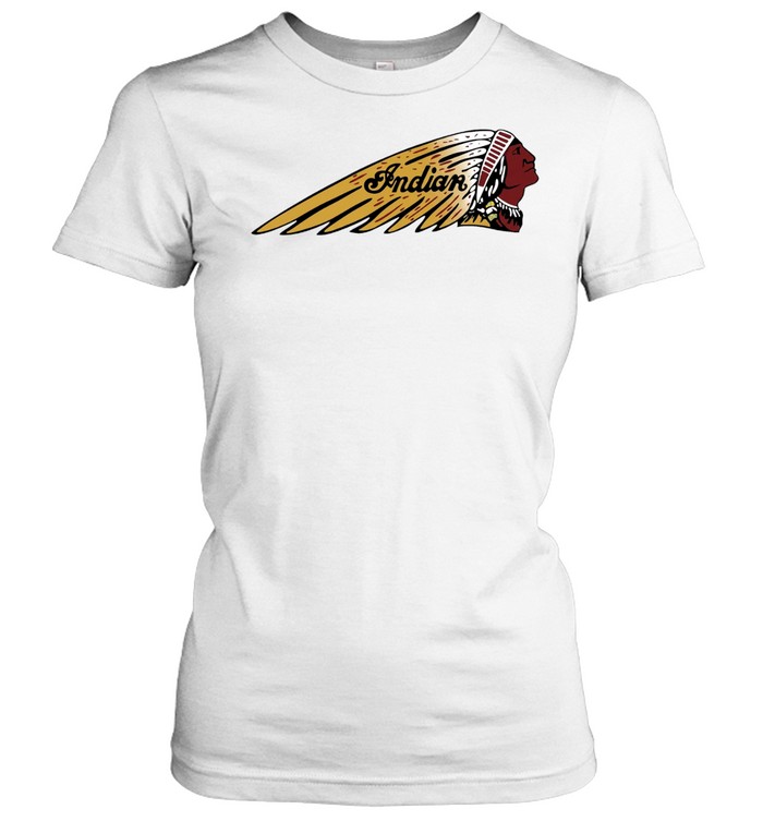 Indian Motorcycle Logo Native American Headdress Feather Women T-Shirt