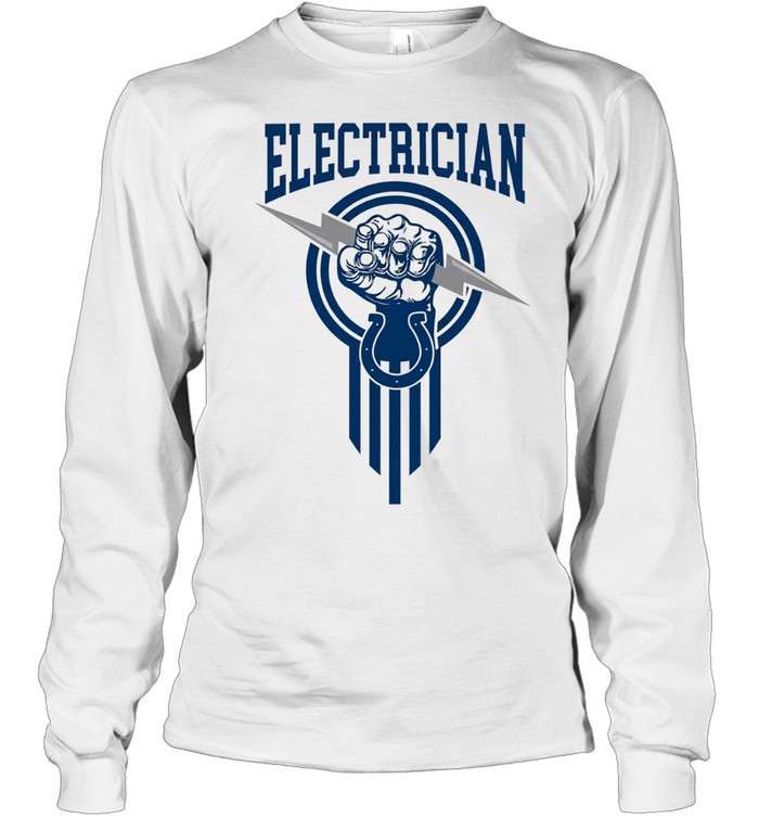 Indianapolis Colts x Electrician logo Long Sleeve Tee