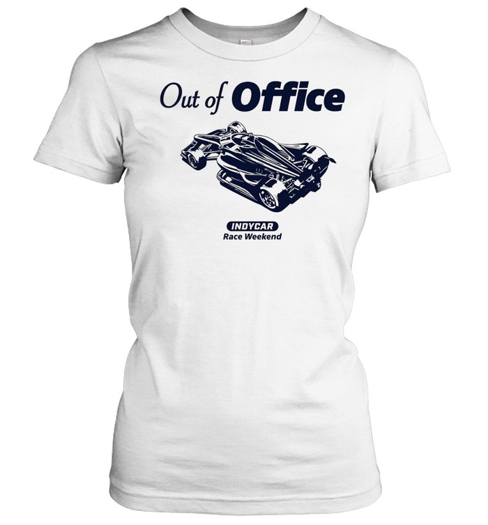 IndyCar race weekend race car graphic out of office Women T-Shirt