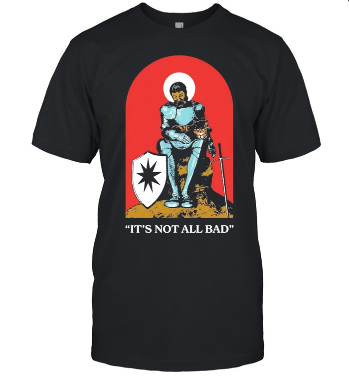 Its Not All Bad Knight Protecting Orange Cat Relatable Meme Unisex T-Shirt