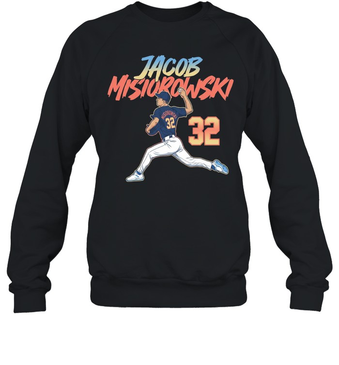 Jacob Misiorowski Milwaukee Brewers Ace Pose Number Sweatshirt