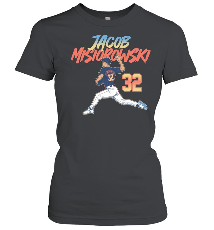 Jacob Misiorowski Milwaukee Brewers Ace Pose Number Women T-Shirt