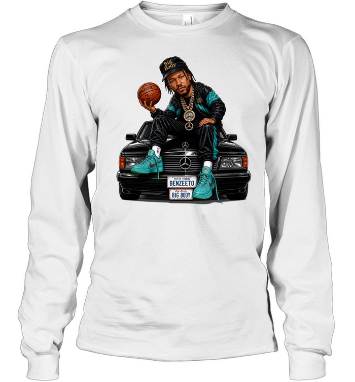 Jalen Brunson Big Body Benzeeto Mercedes Car Finals 2026 Long Sleeve Tee
