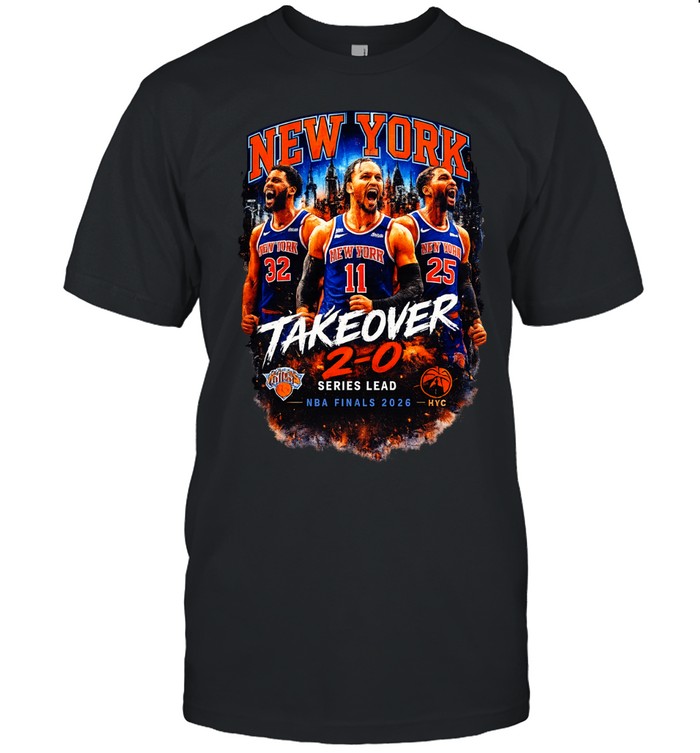Jalen Brunson Karl Anthony Towns Mikal Bridges New York Knicks Takeover 2 0 Series Lead Finals 2026 Unisex T-Shirt