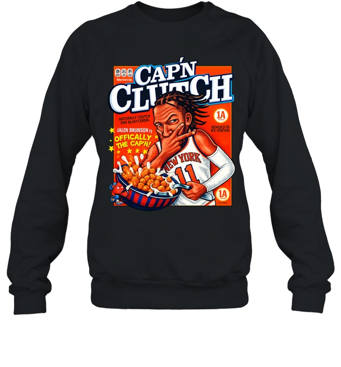 Jalen Brunson New York Knicks Cap’n Clutch Sweatshirt