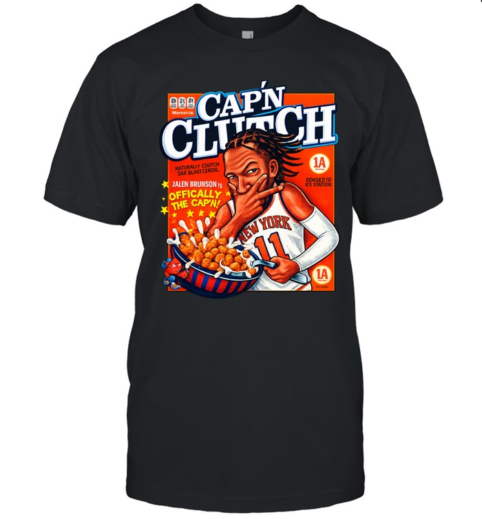 Jalen Brunson New York Knicks Cap’n Clutch Unisex T-Shirt