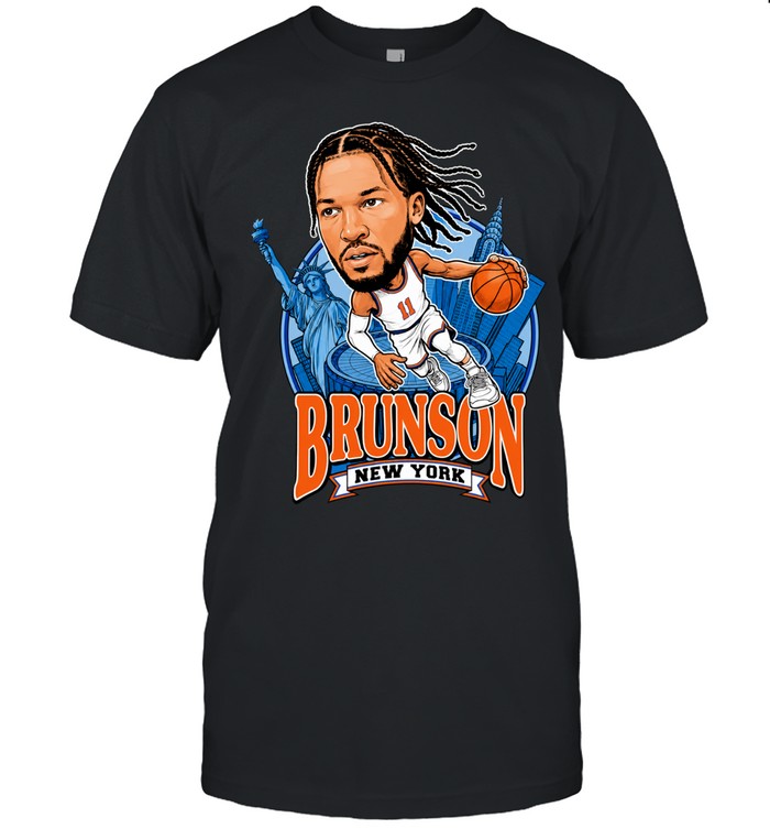 Jalen Brunson New York Knicks player illustration team banner Unisex T-Shirt