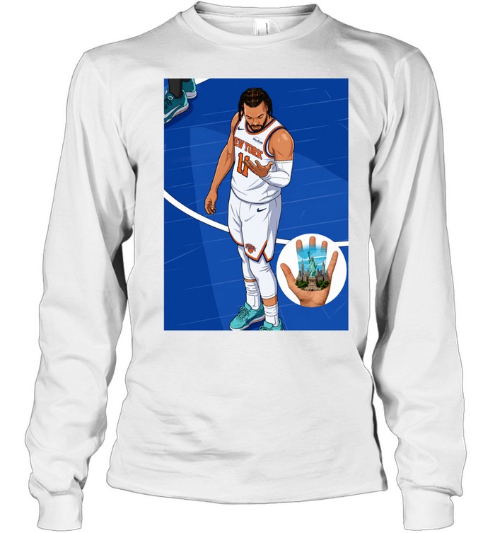 Jalen Brunson New York Knicks Statue of Liberty 202 Long Sleeve Tee