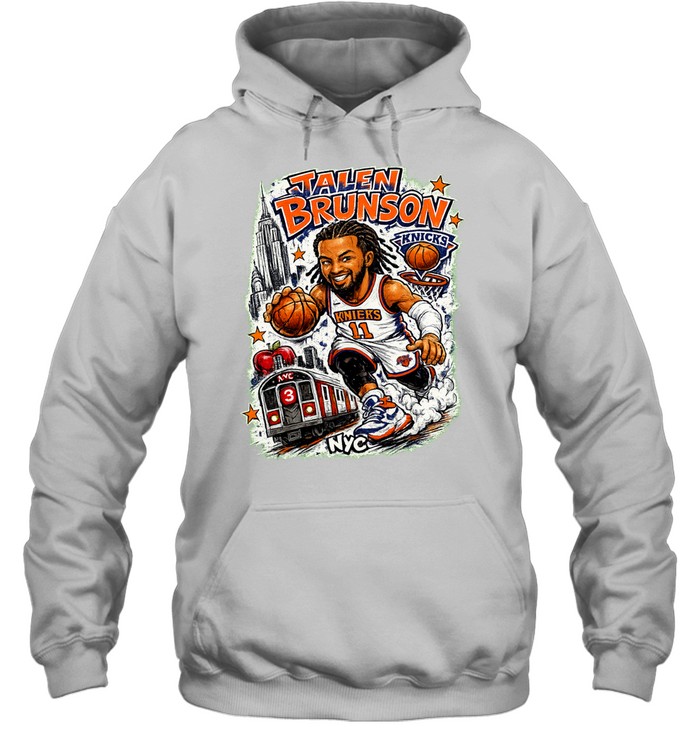Jalen Brunson NYC Subway Caricature Finals 2026 Hoodie