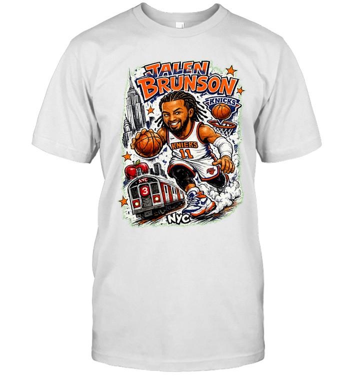 Jalen Brunson NYC Subway Caricature Finals 2026 Unisex T-Shirt