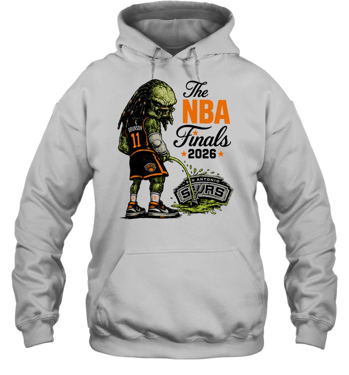 Jalen Brunson Predator Peeing On San Antonio Spurs Logo Parody Finals 2026 Hoodie