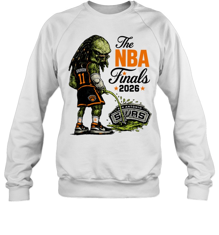 Jalen Brunson Predator Peeing On San Antonio Spurs Logo Parody Finals 2026 Sweatshirt