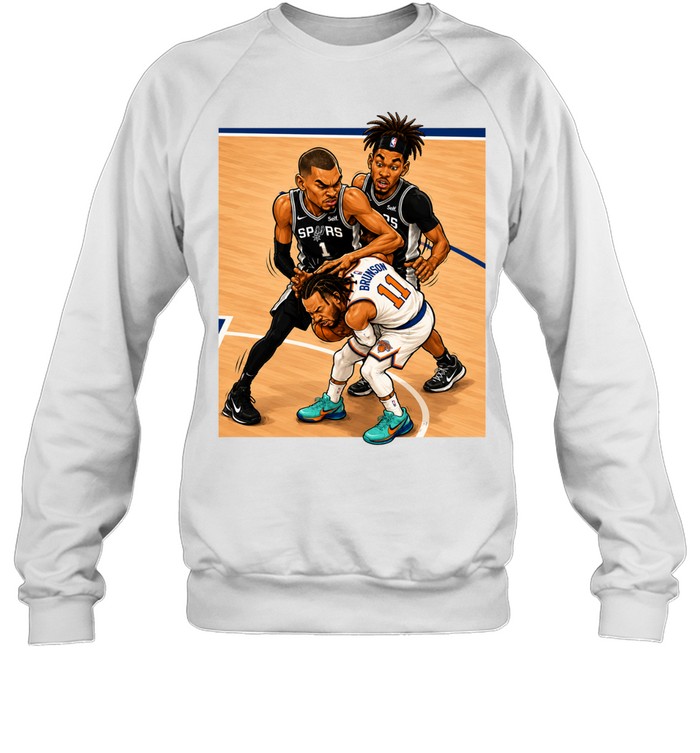 Jalen Brunson vs San Antonio Spurs Sweatshirt
