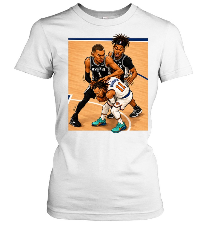 Jalen Brunson vs San Antonio Spurs Women T-Shirt