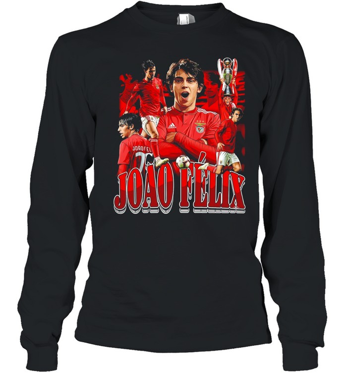 Joao Felix SL Benfica Tribute Portuguese Football graphic Long Sleeve Tee