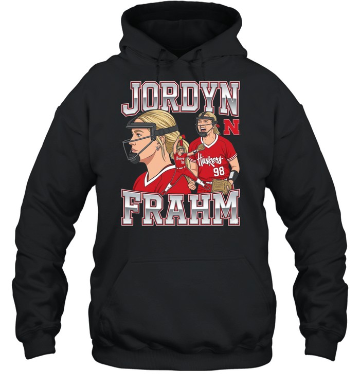 Jordyn Frahm Nebraska Cornhuskers Softball Collage Hoodie