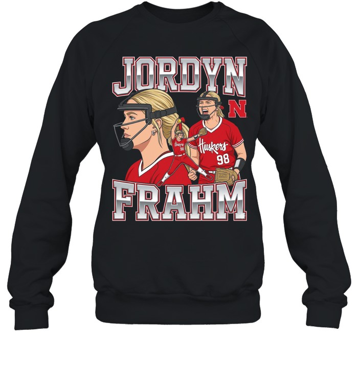 Jordyn Frahm Nebraska Cornhuskers Softball Collage Sweatshirt