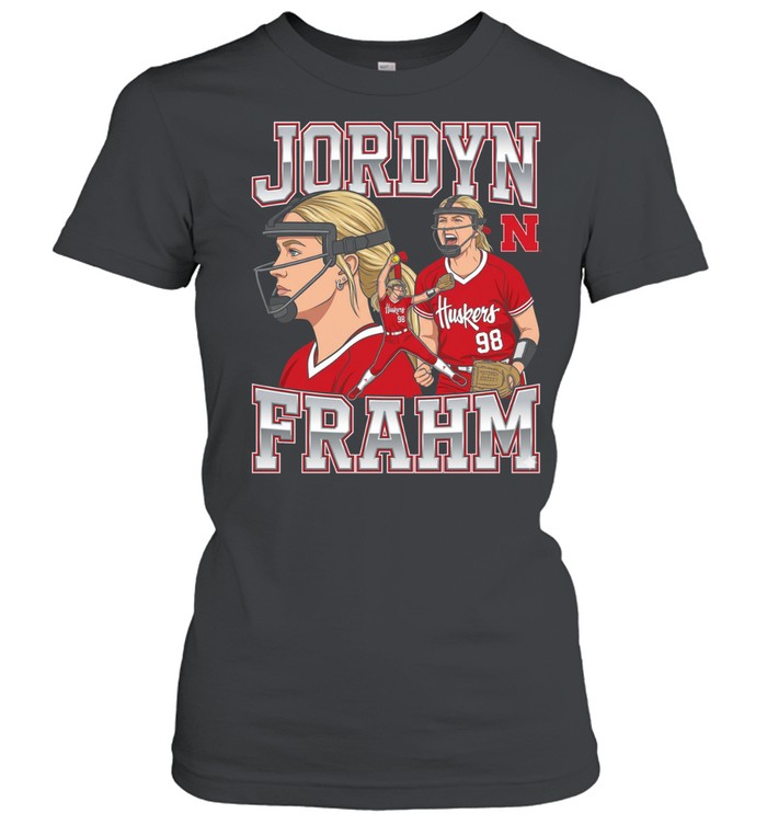Jordyn Frahm Nebraska Cornhuskers Softball Collage Women T-Shirt