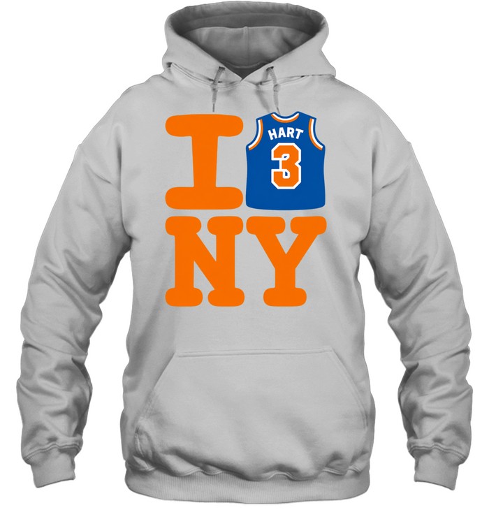 Josh Hart New York Knicks I Love NY Jersey Finals 2026 Hoodie