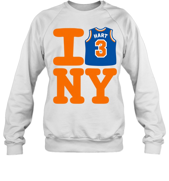 Josh Hart New York Knicks I Love NY Jersey Finals 2026 Sweatshirt