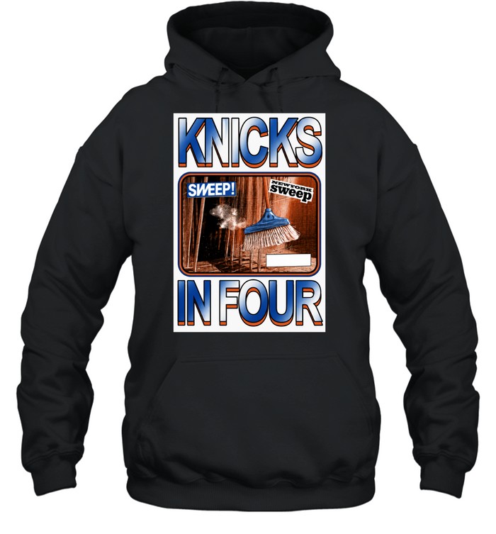 Knicks In Four Sweep Brooms Retro Hoodie