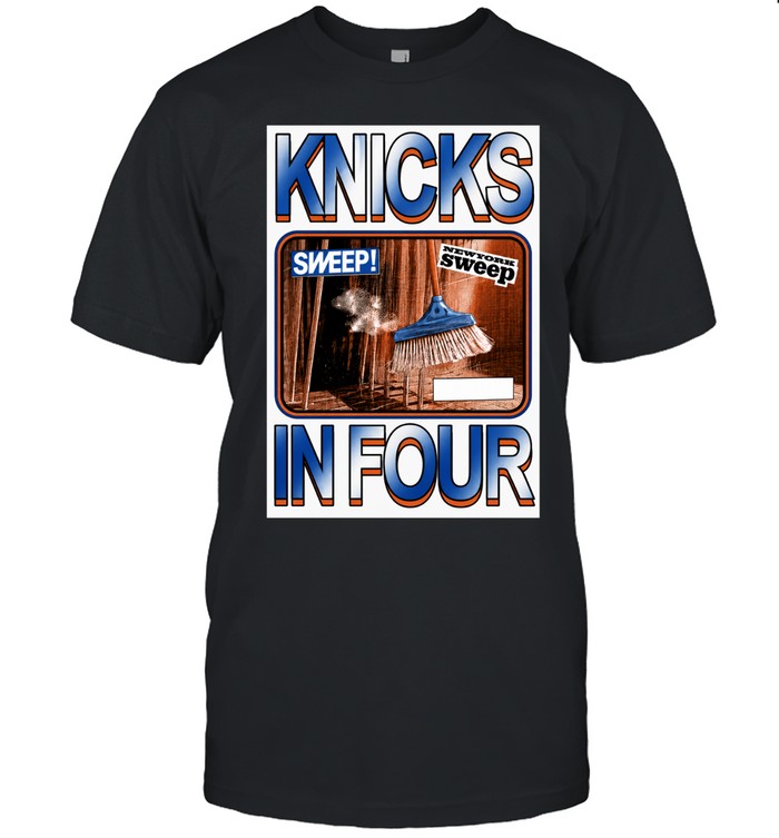 Knicks In Four Sweep Brooms Retro Unisex T-Shirt